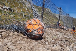 Geohazard Monitoring at Flüela, Switzerland. Rockfall test in 2019