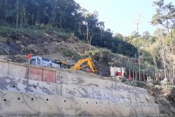 Steinschlagschutz - IRCON Tunnel 7 -P2, Teesta Bridge, Sivok Rangpo Railway 2021