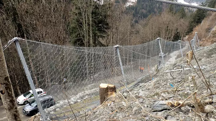 Ochrona przed obrywami skalnymi - Bionnassay, Saint-Gervais-les-Bains 2022