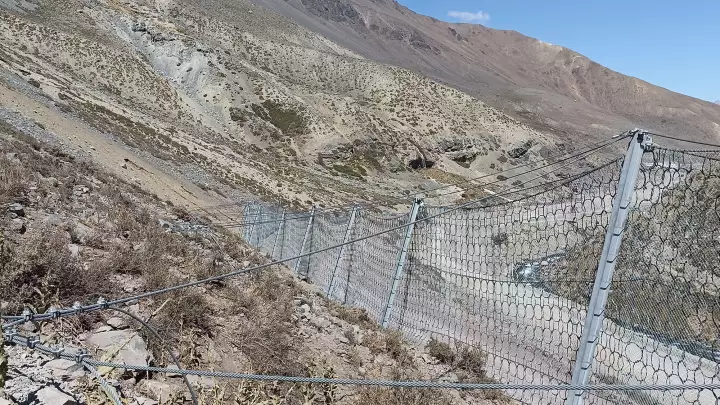 Kaya düşmesine karşı koruma - El Yeso dam 2022
