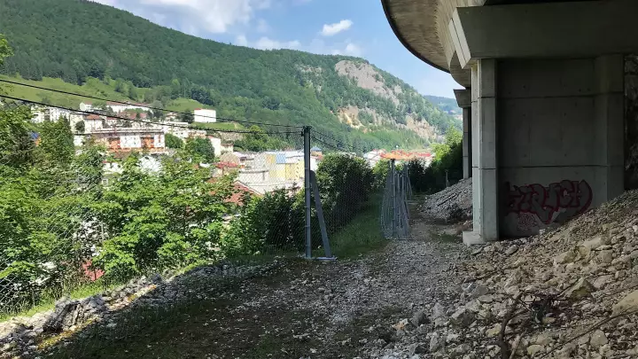 Protection contre les chutes de pierres - Rocher de Larce - Viaduc RN5 2022