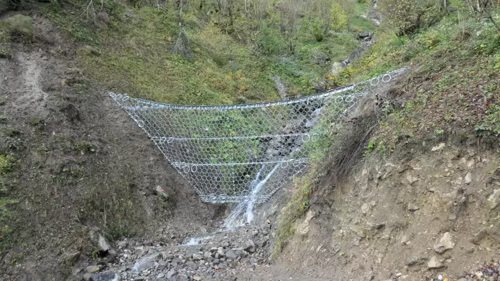 Proteção contra fluxos de detritos - Lienzerbach 2019