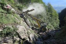 Protection contre les glissements de terrain et les laves torrentielles - Lienzerbach 2019