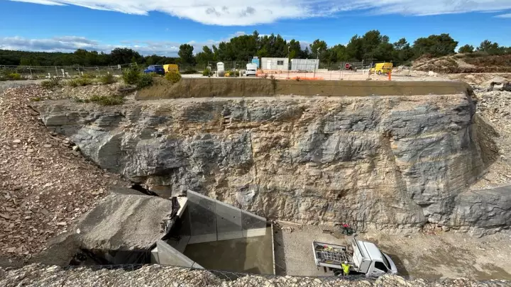 Slope Stability - Bassin d'Antiquailles - Tranchée rocheuse 2022