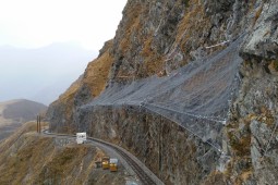 Protection contre les chutes de pierres - Tramway du Mont Blanc - Nid d'Aigle 2022