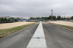 Tory testowe i poligony doświadczalne - Bikernieku Trase - double sided concrete barrier 2016