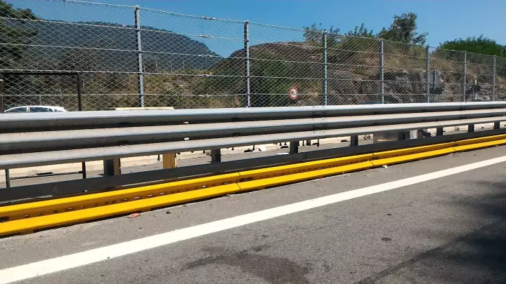 Mobilne ogrodzenia drogowe - ATIVA - Highway Turin Aosta, Quissolo 2016
