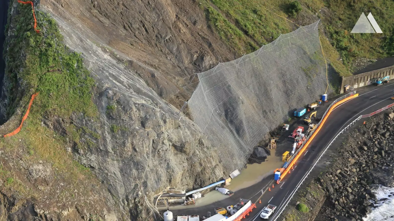 Protection contre les chutes de pierres - Kaikoura State Highway 1 (SR14) 2017