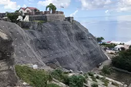 Böschungsstabilisierung - Fort Oranje, St. Eustatius 2020