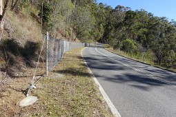 Road fencing - Enoggera, Mount Nebo Road 2020