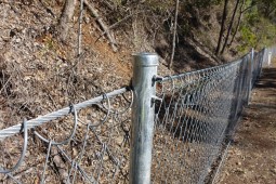 Road fencing - Enoggera, Mount Nebo Road 2020
